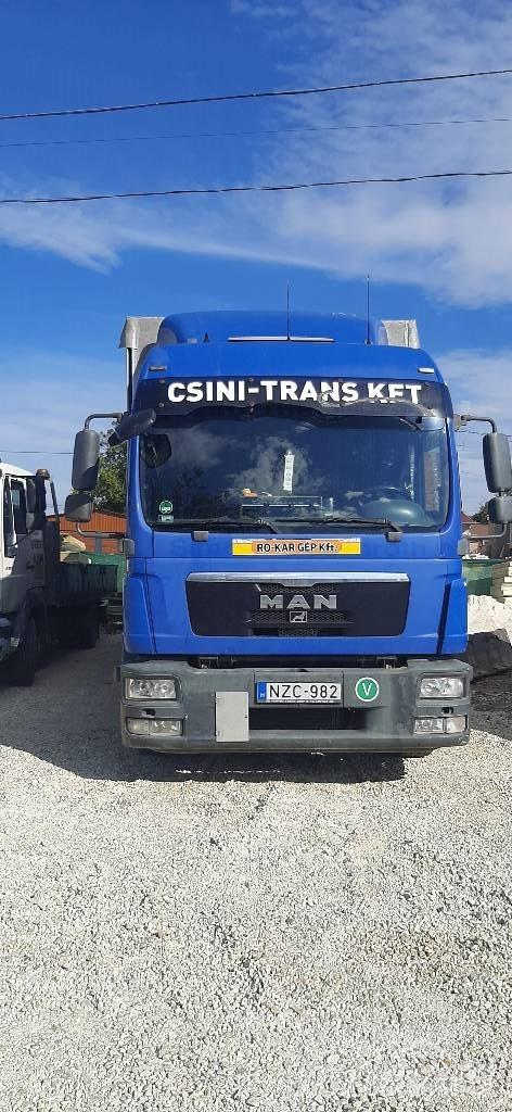 MAN TGL 12.250 Platte bakwagens