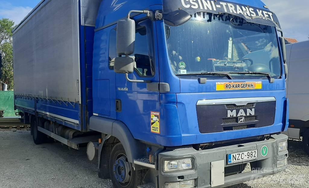 MAN TGL 12.250 Platte bakwagens