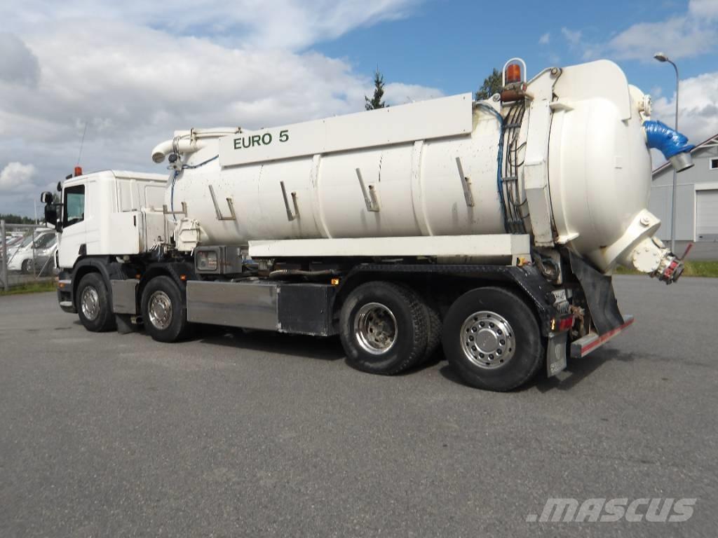 Scania P 400 LB 8x2 Kolkenzuigers