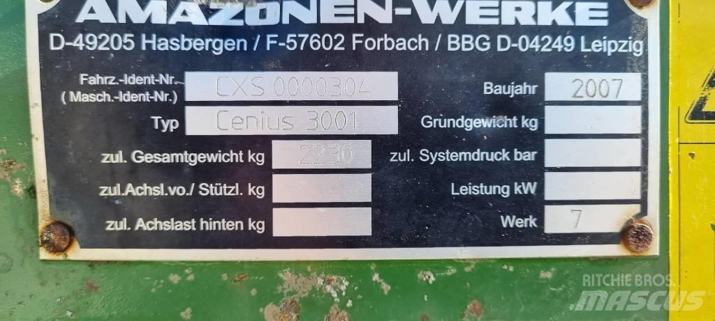 Amazone Cenius 3001 Cultivatoren