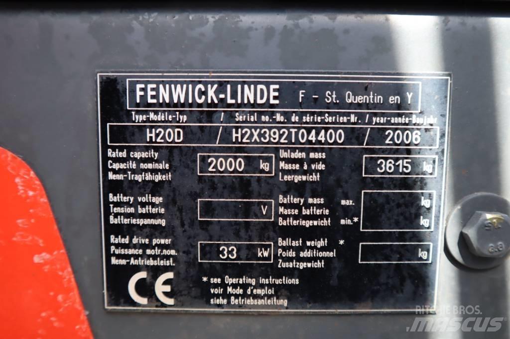 Linde H20D 2000 Kg Diesel heftrucks