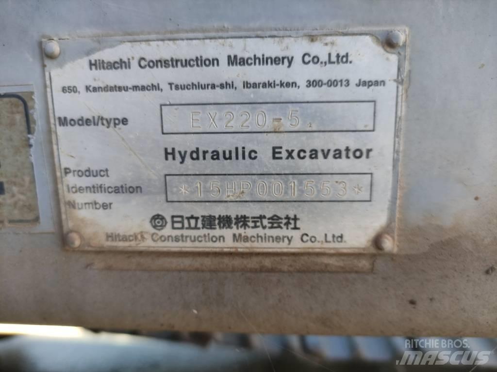 Hitachi EX 220-5 Rupsgraafmachines