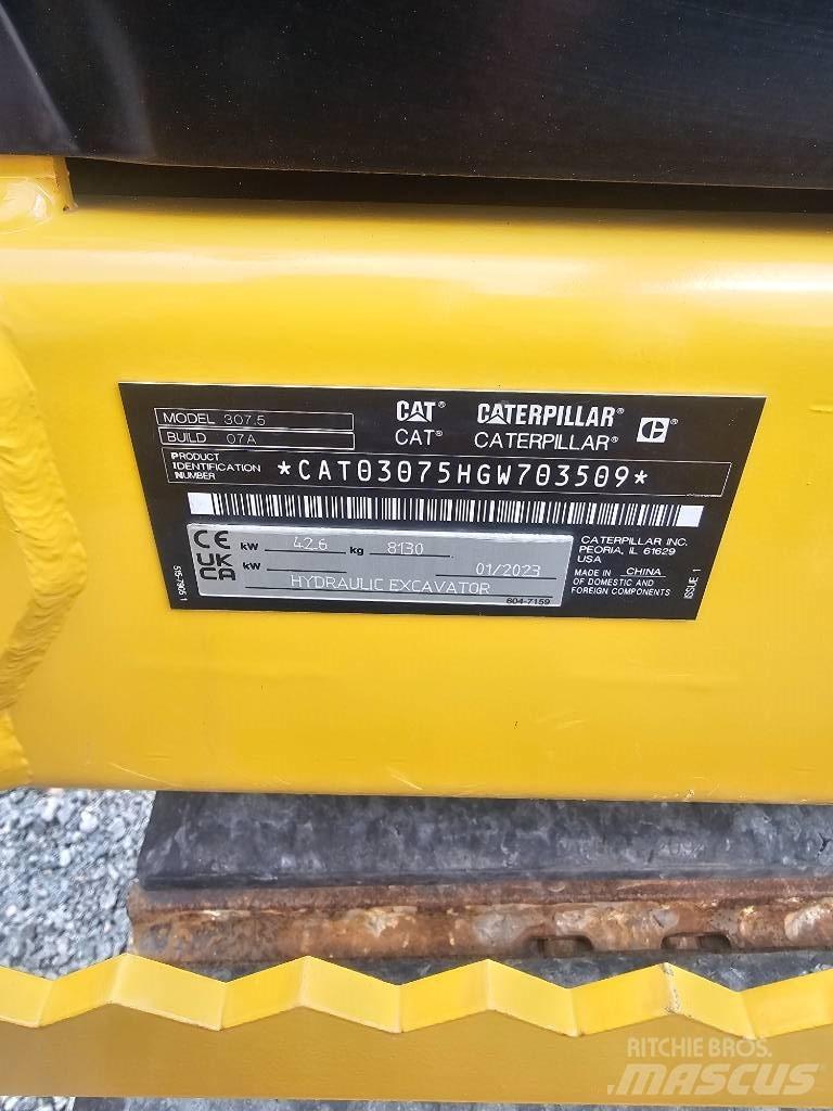 CAT 307.5 Midigraafmachines 7t - 12t