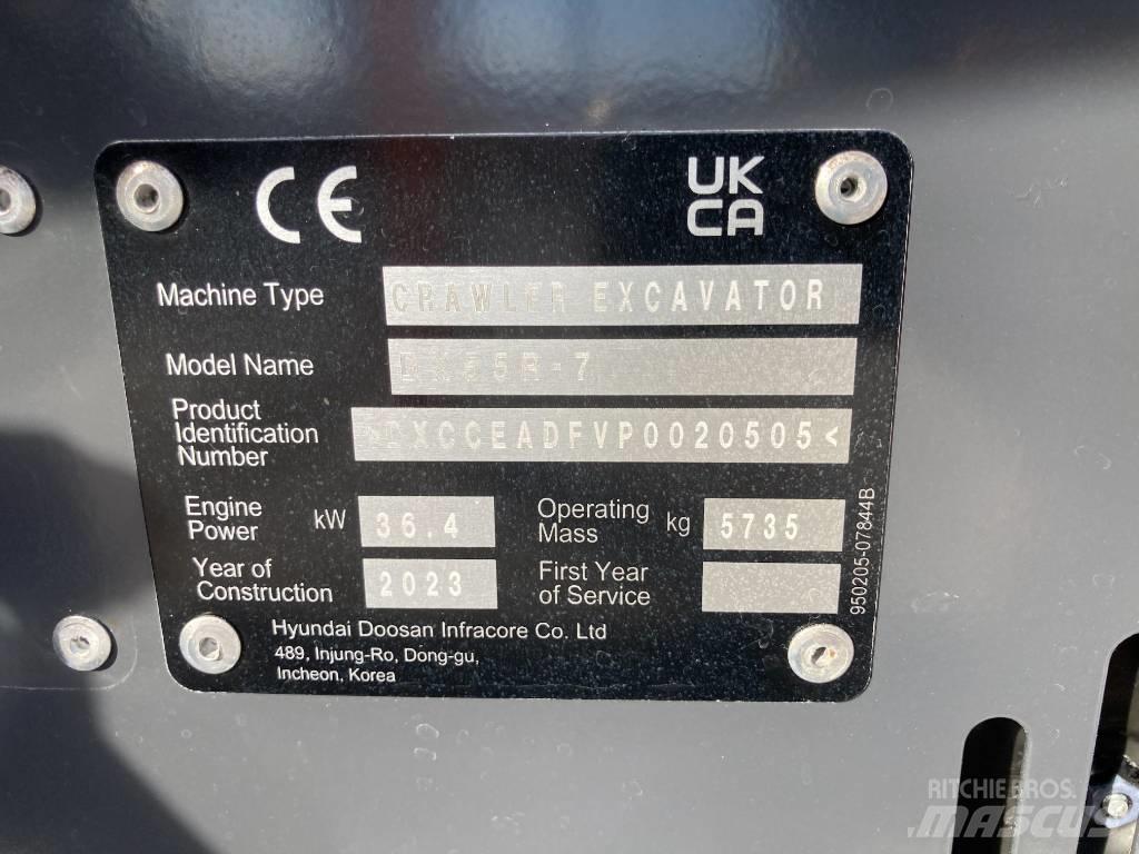Develon DX 55 R-7 Minigraafmachines < 7t