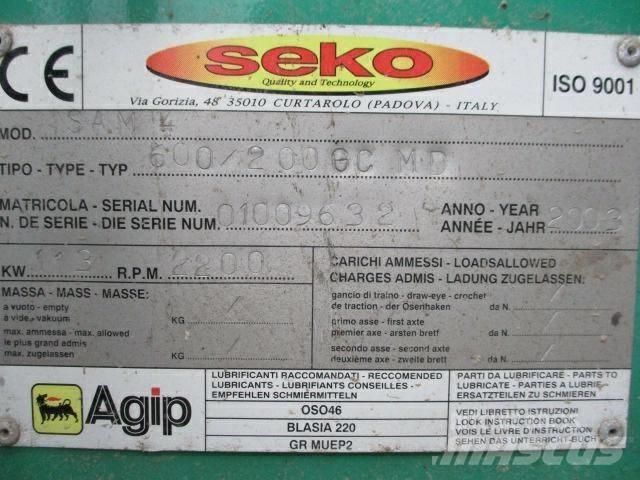 Seko 600/200GC MD Houtversnipperaars