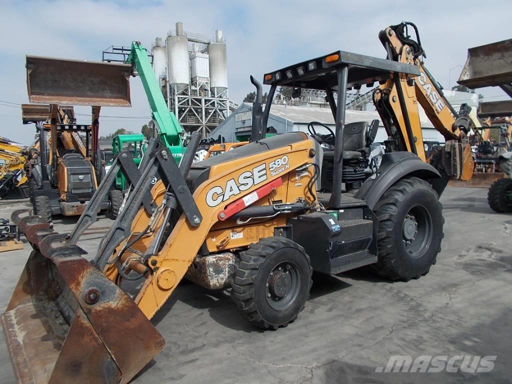 CASE 580 SN Graaf-laadcombinaties
