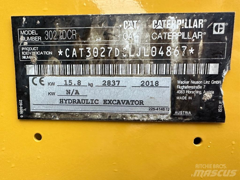 CAT 302.7 D CR Minigraafmachines < 7t