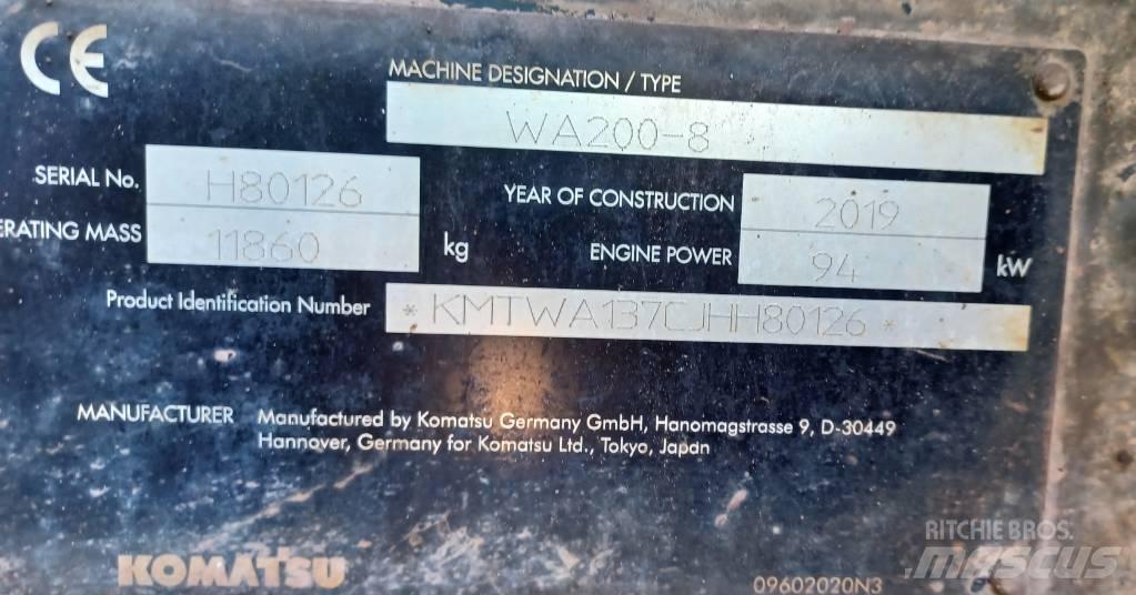 Komatsu WA 200-8 Wielladers
