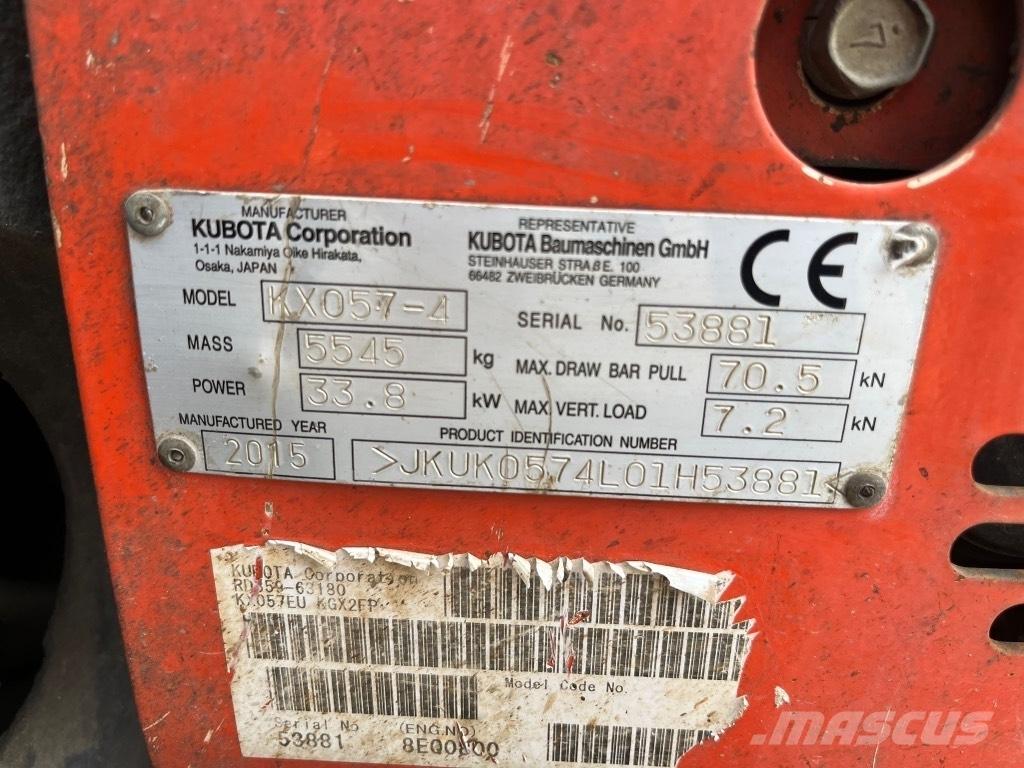 Kubota KX 057-4 Minigraafmachines < 7t
