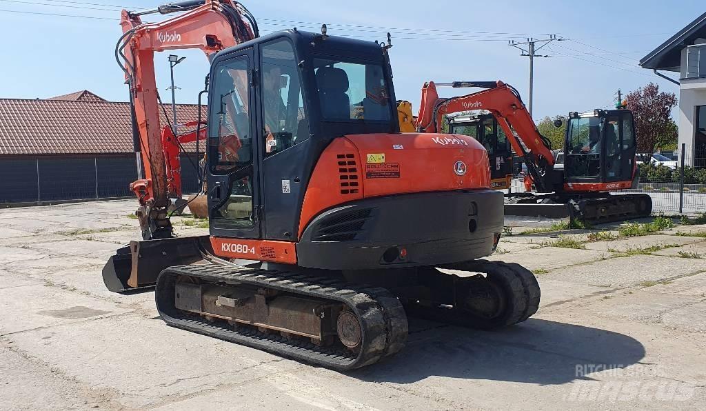 Kubota KX 080-4 Midigraafmachines 7t - 12t