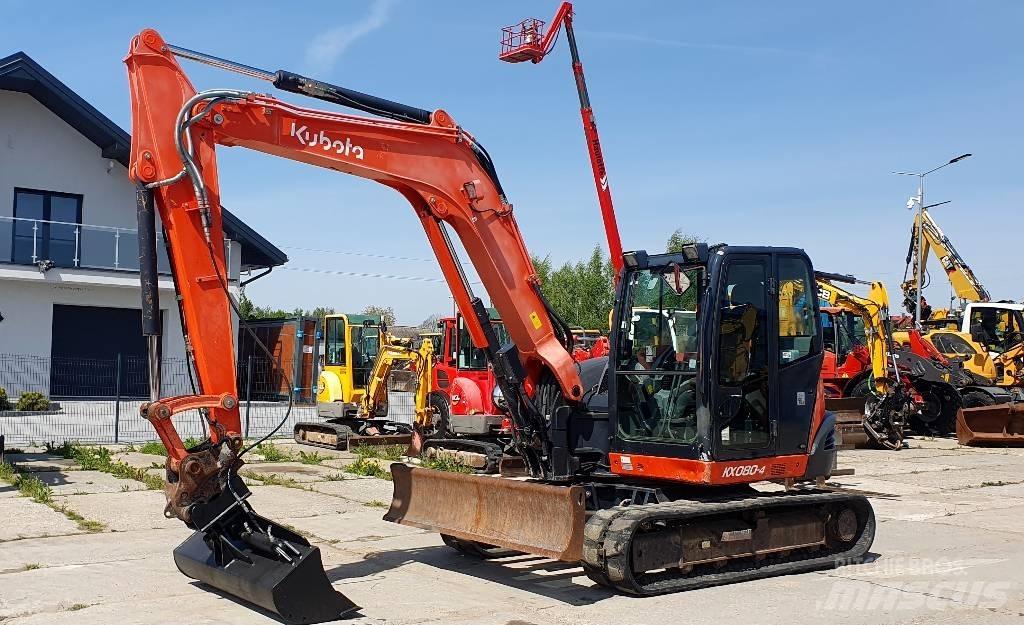 Kubota KX 080-4 Midigraafmachines 7t - 12t