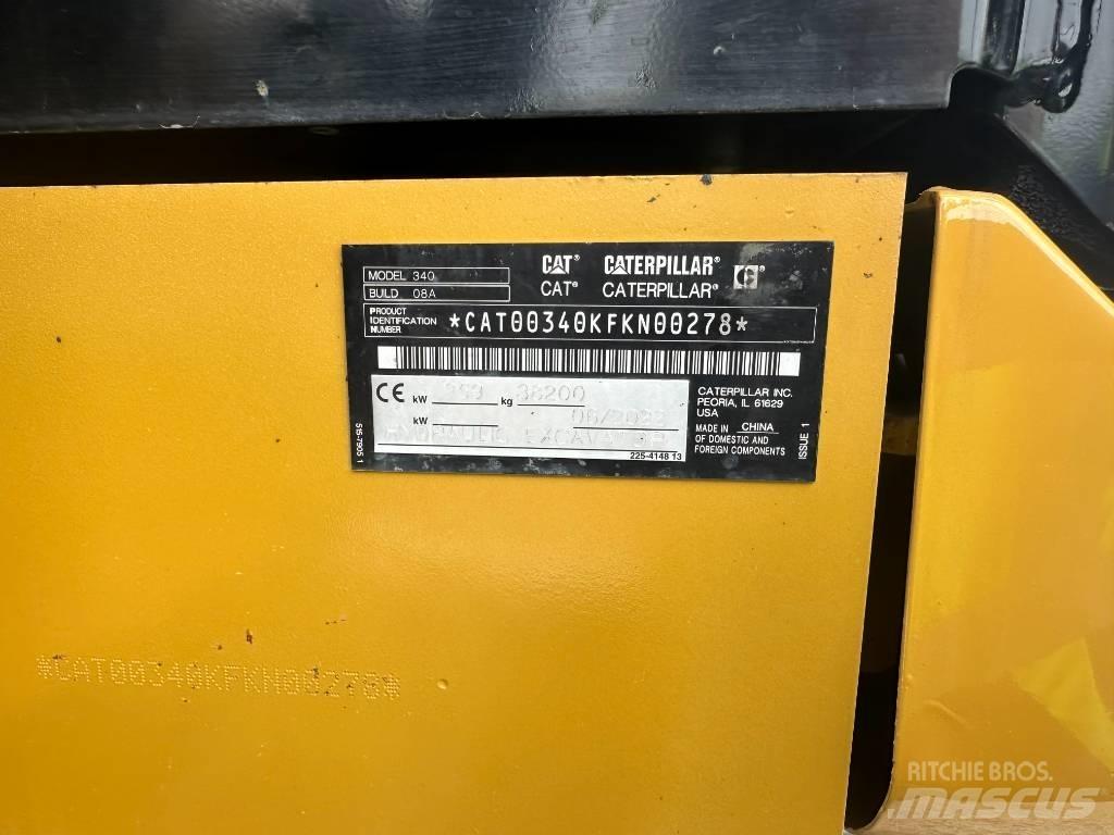 CAT 340 Rupsgraafmachines