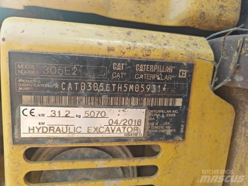 CAT 305E2 Minigraafmachines < 7t