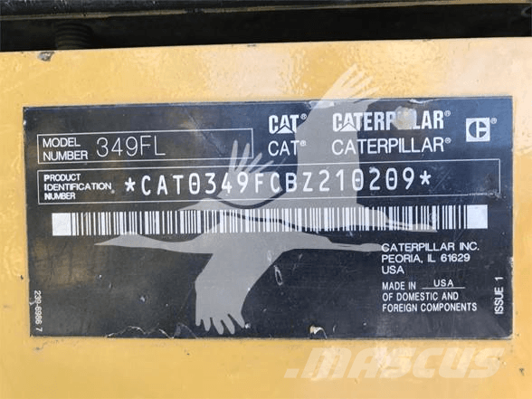 CAT 349FL Rupsgraafmachines
