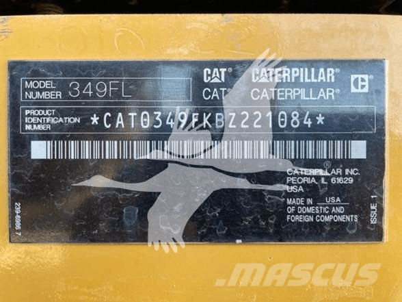 CAT 349FL Rupsgraafmachines