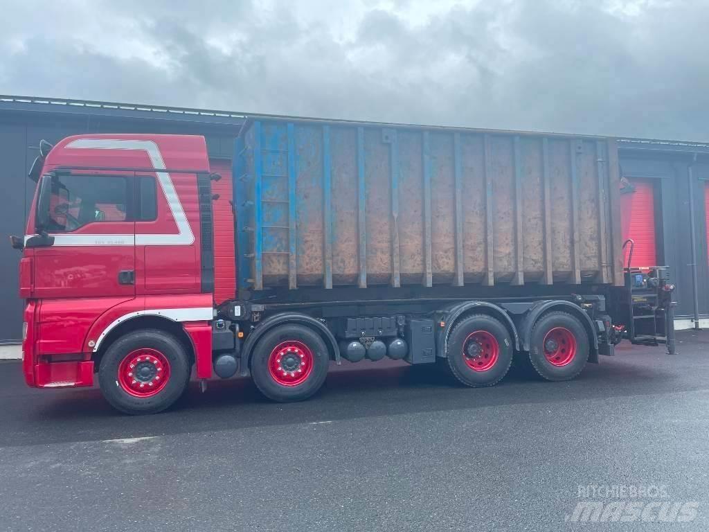 MAN TGX 35.480 Vlakke laadvloer met kraan