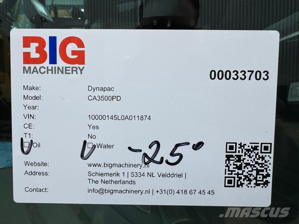 Dynapac CA3500PD Trilrolwalsen