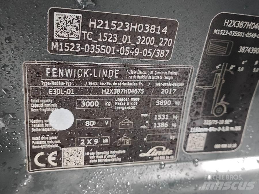 Linde E30L-01 Elektrische heftrucks