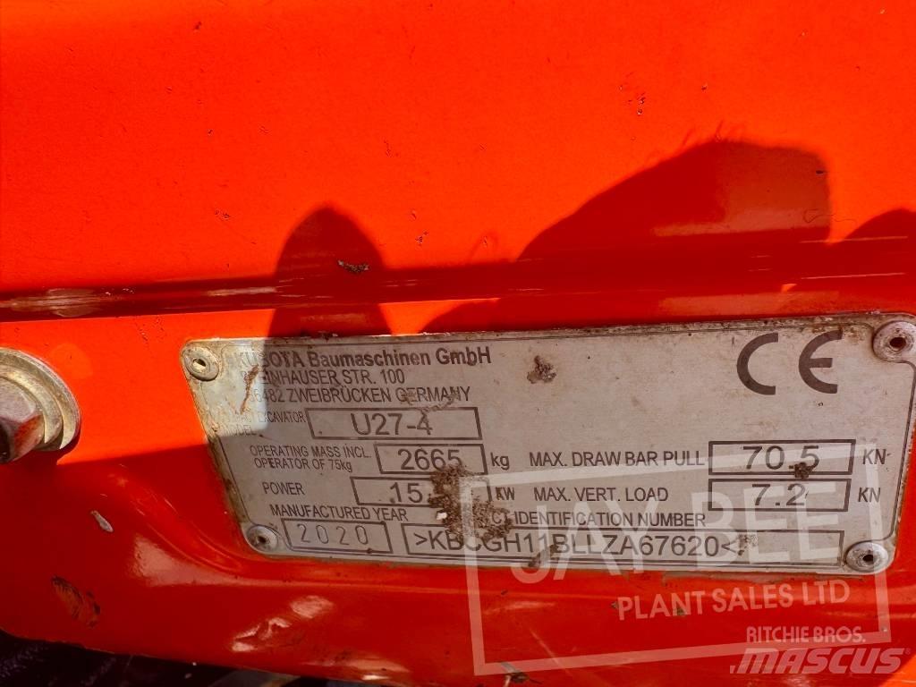Kubota U 27-4 Minigraafmachines < 7t
