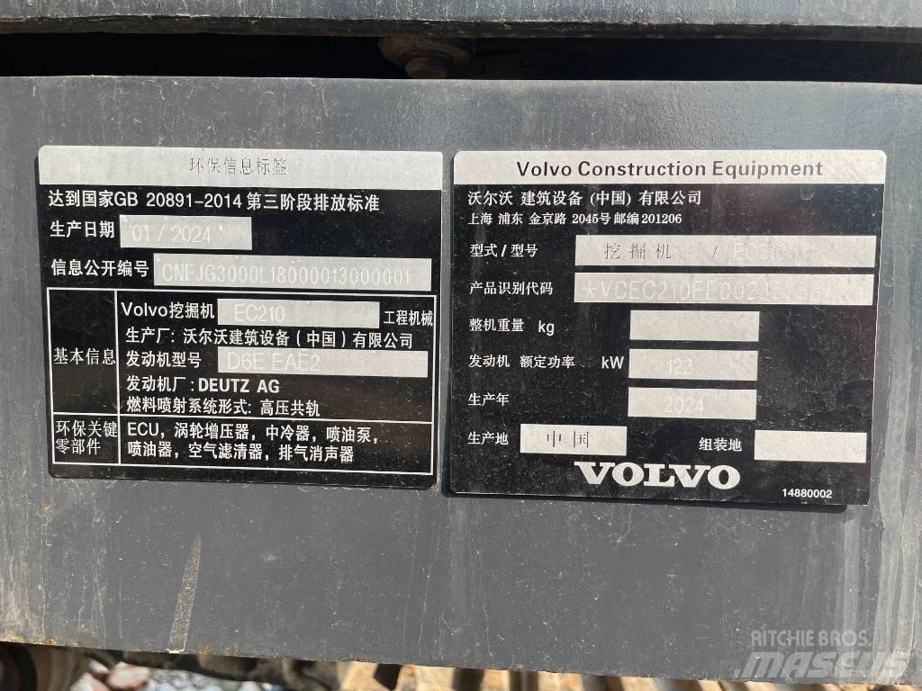Volvo EC 210 Rupsgraafmachines