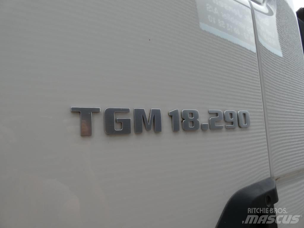 MAN TGM 18.290 Vlakke laadvloer met kraan