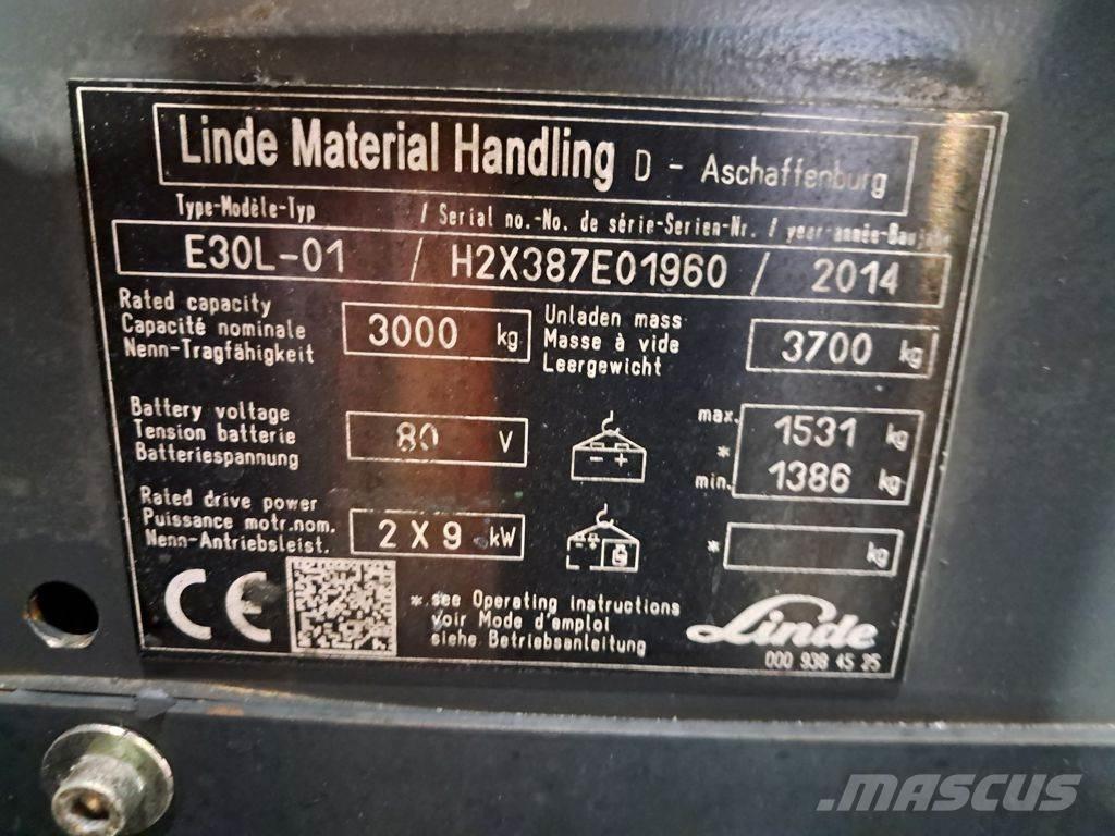 Linde E30L-01 Elektrische heftrucks