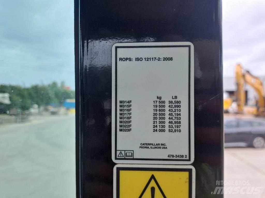 CAT M315F Wielgraafmachines