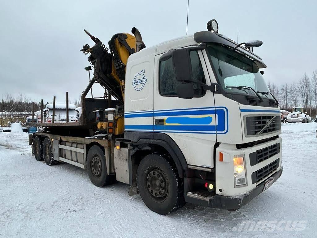 Volvo FM 460 Vlakke laadvloer met kraan