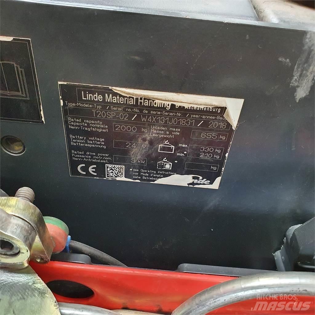 Linde T20SP-lang Electro-pallettrucks