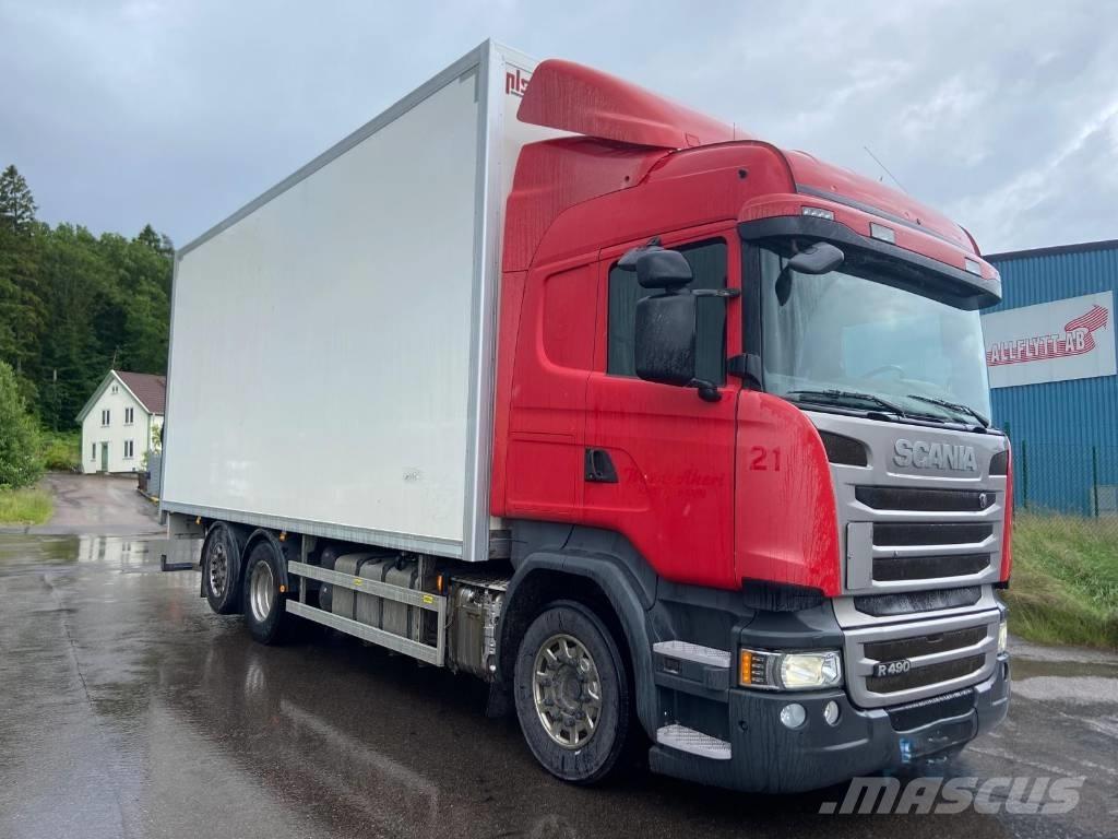Scania R 490 LB Bakwagens met gesloten opbouw