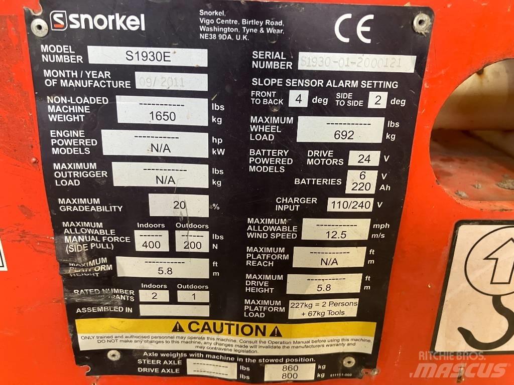 Snorkel S 1930 E Schaarhoogwerkers