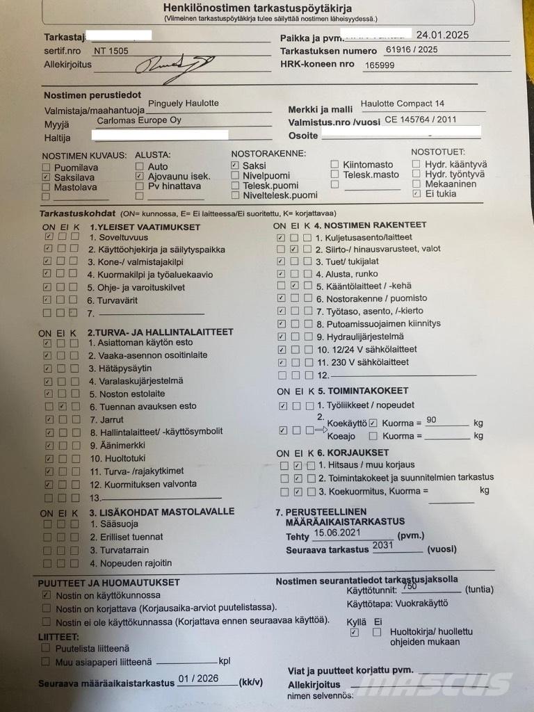 Haulotte Compact 14 Schaarhoogwerkers