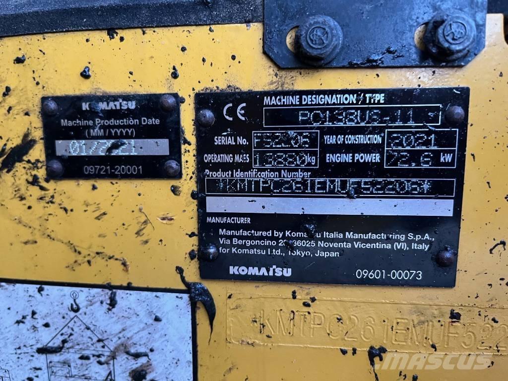 Komatsu PC 138 US-11 Rupsgraafmachines