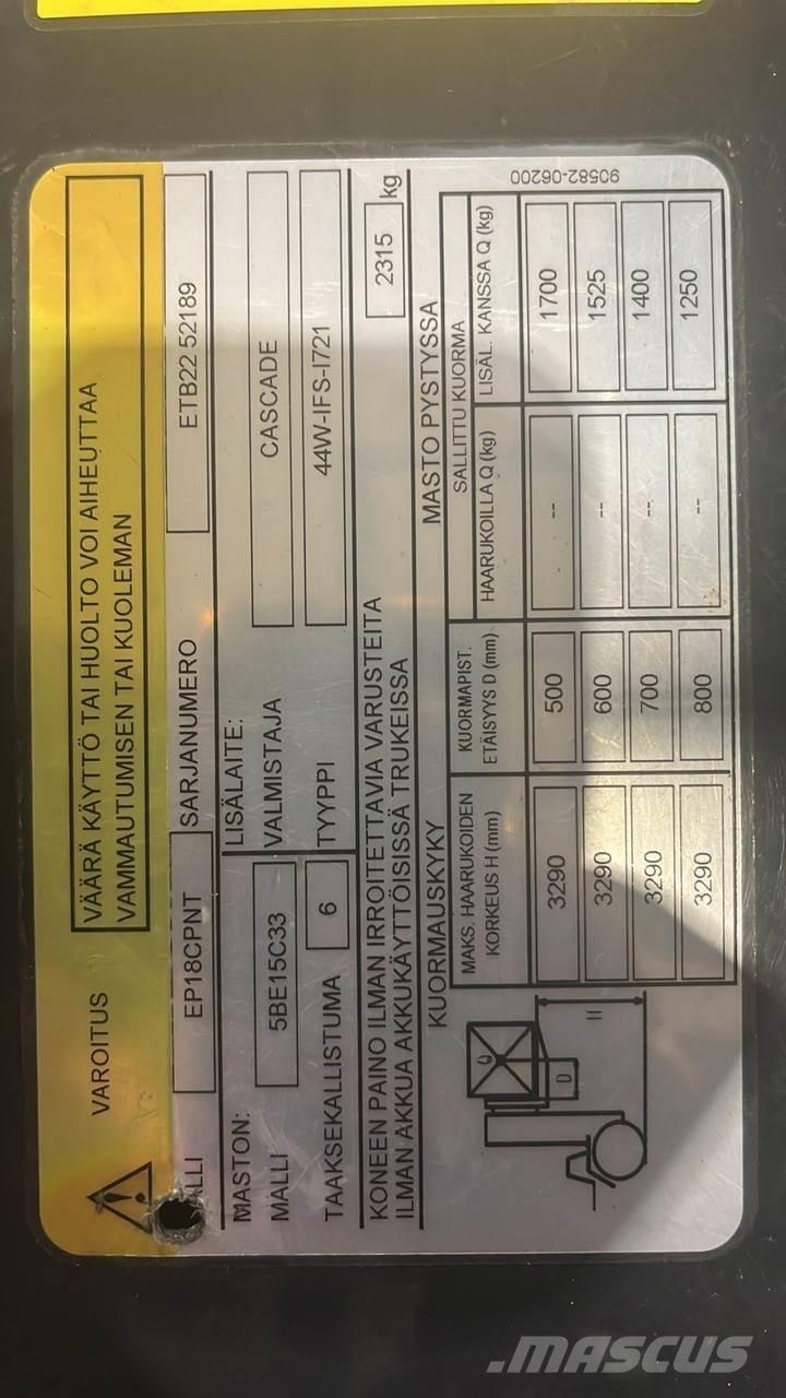  CMTPE Elektrische heftrucks