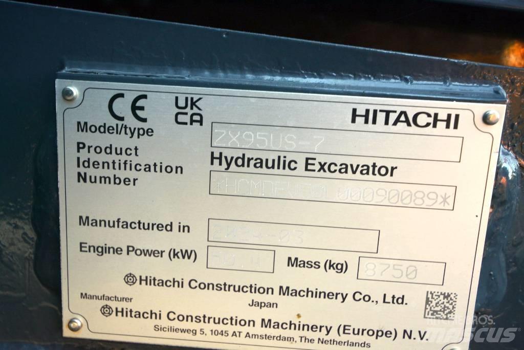 Hitachi ZX 95 US-7 Midigraafmachines 7t - 12t