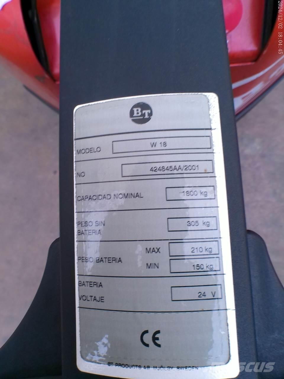BT W 18 Electro-pallettrucks