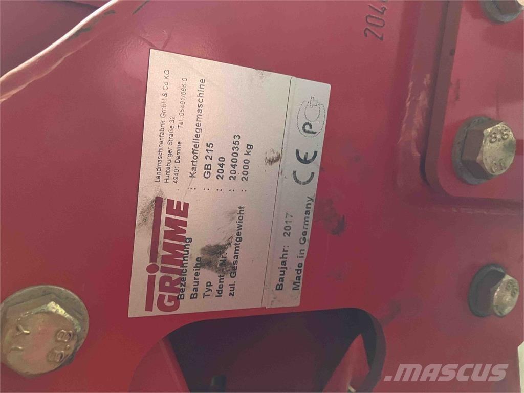 Grimme GB 215 Aardappelplanters