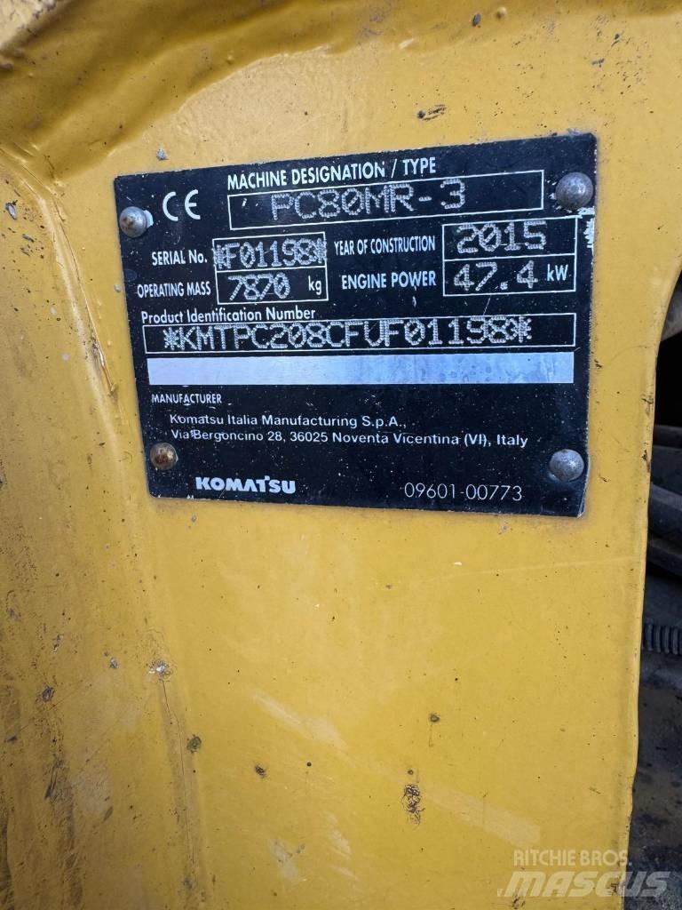 Komatsu PC 80 MR-3 Midigraafmachines 7t - 12t