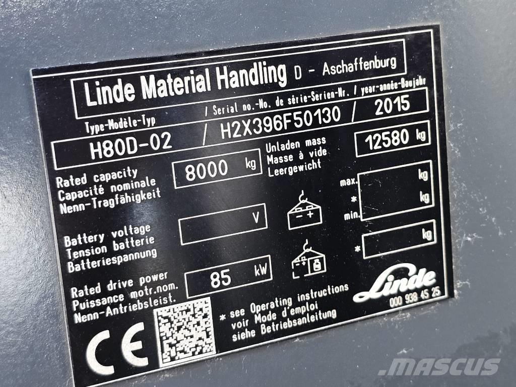 Linde H80D-02 Diesel heftrucks
