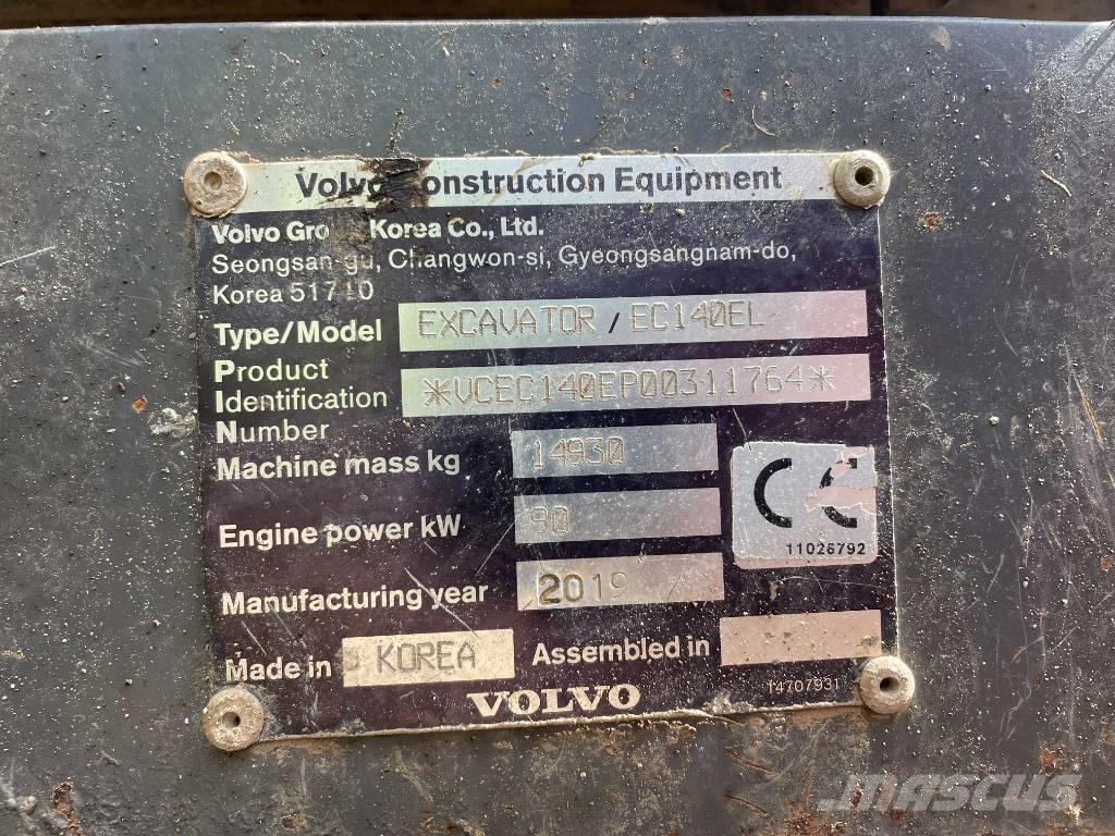 Volvo EC 140 Rupsgraafmachines