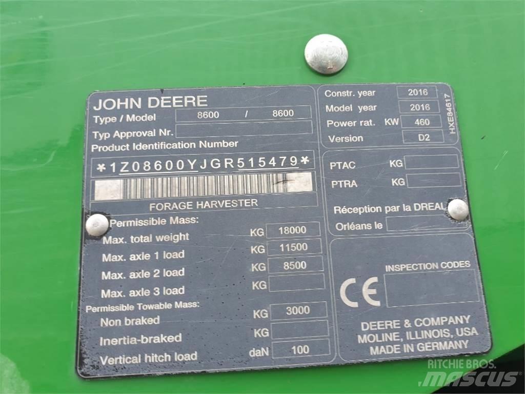 John Deere 8600I Getrokken veldhakselaar