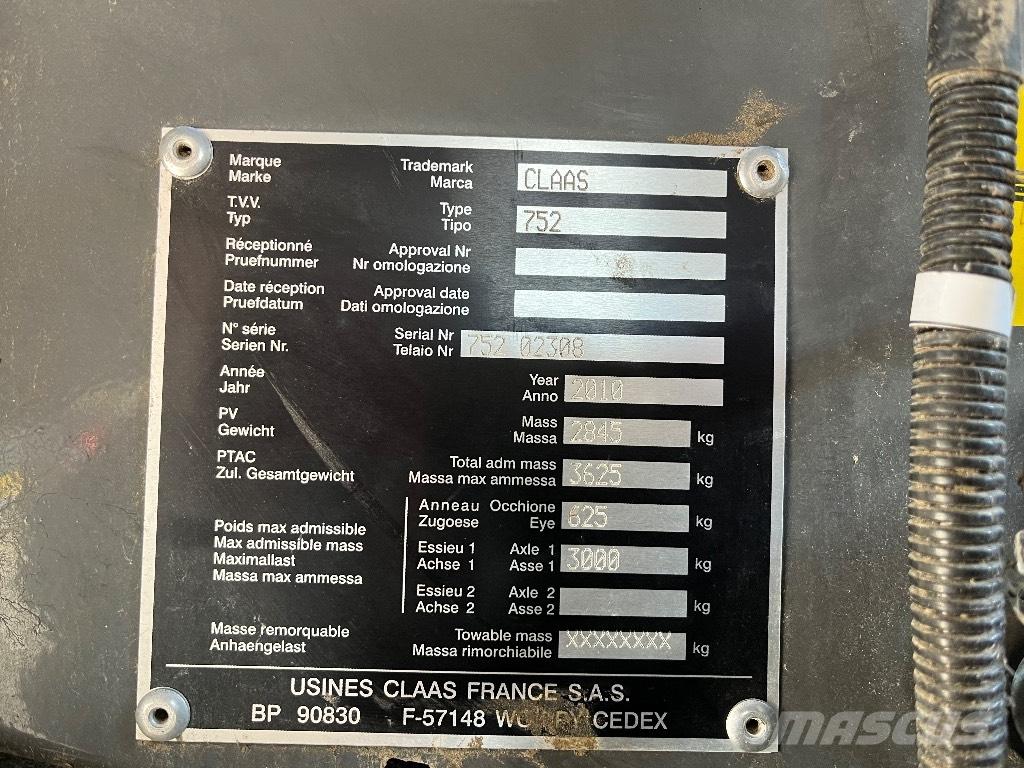 CLAAS Variant 380 Ronde-balenpersen