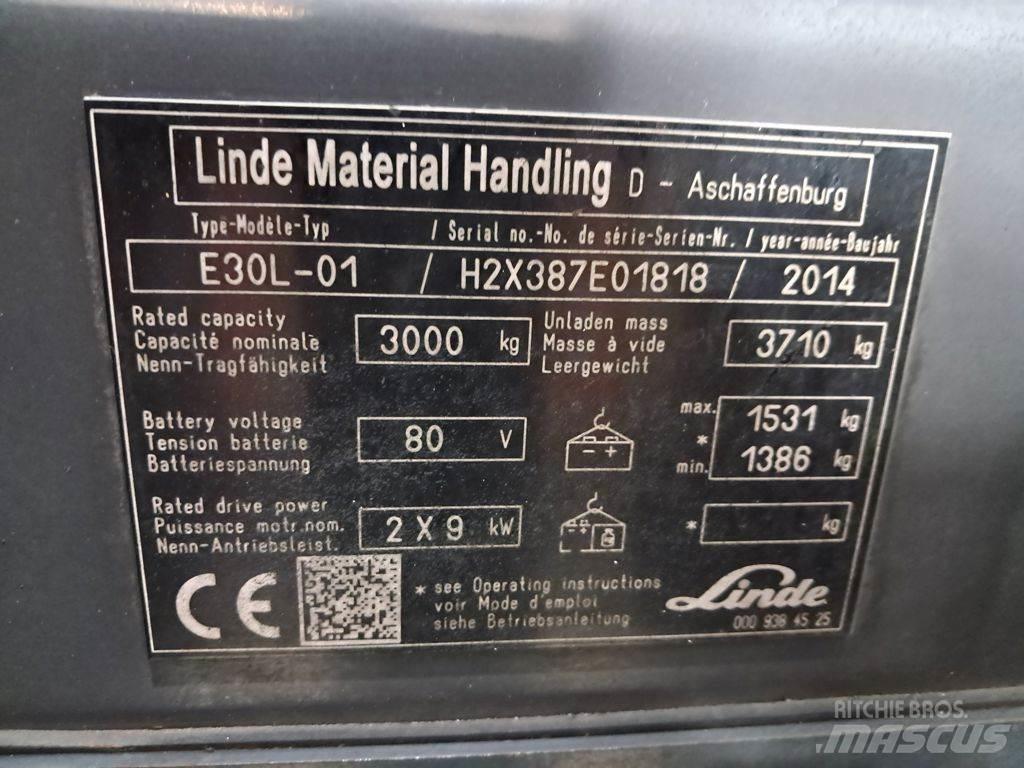 Linde E30L-01 Elektrische heftrucks
