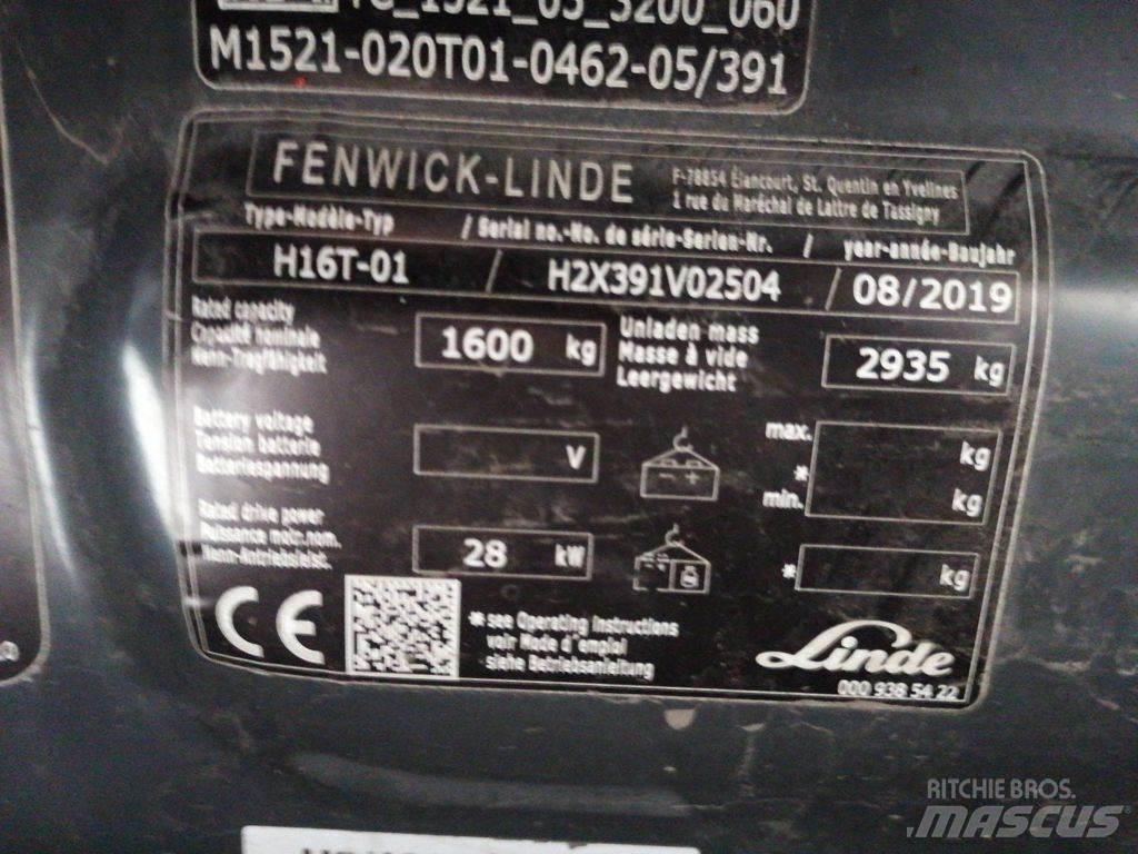 Linde H16T-01 LPG heftrucks