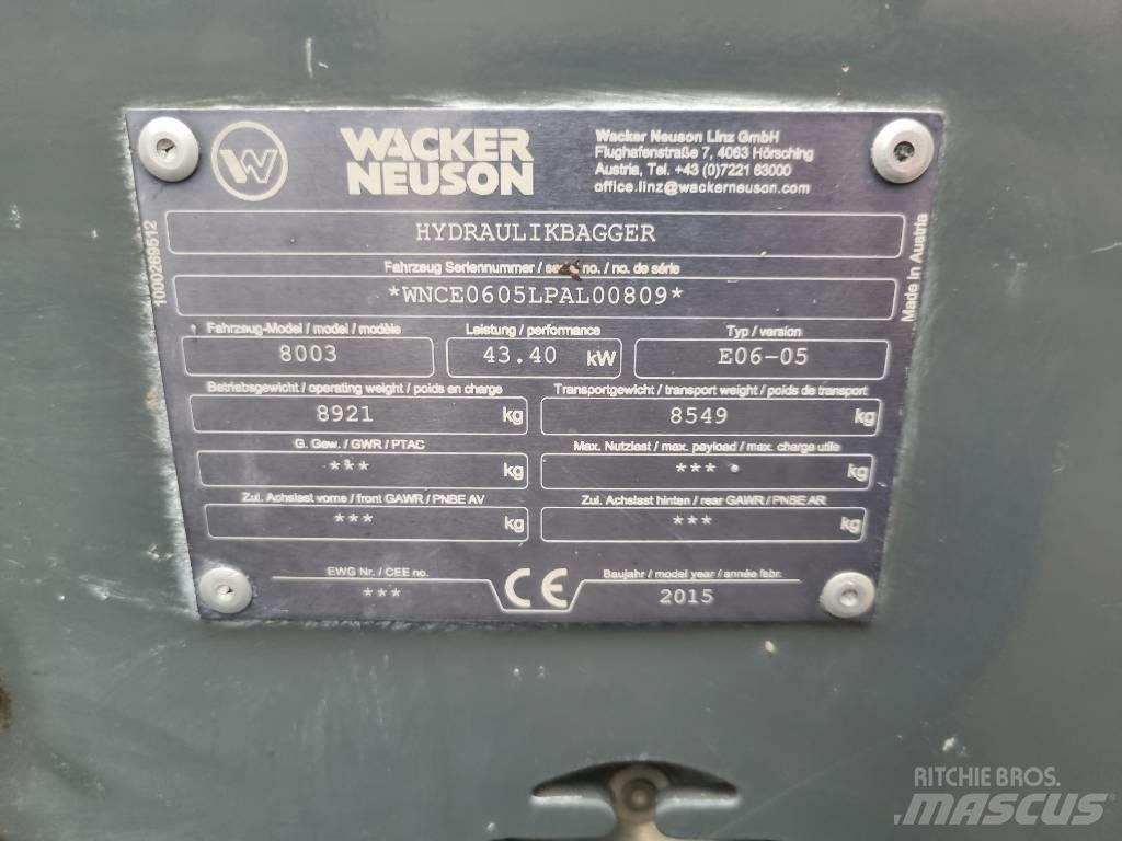 Wacker Neuson 8003 Midigraafmachines 7t - 12t