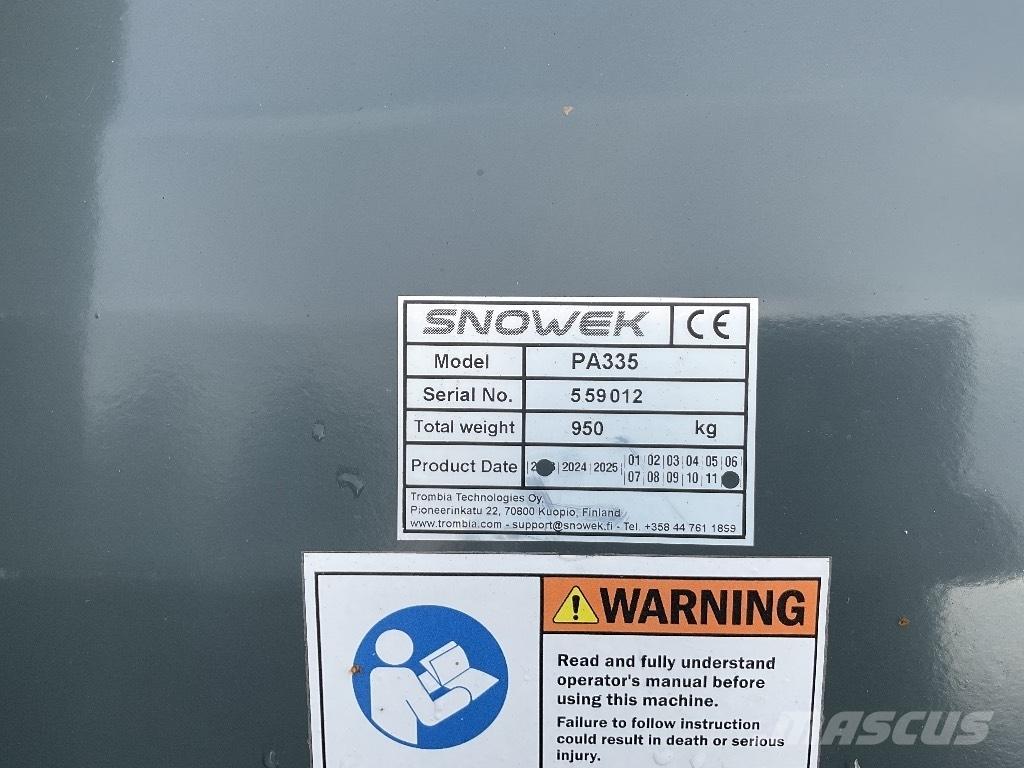 Snowek PA335 Sneeuwschuivers en -ploegen