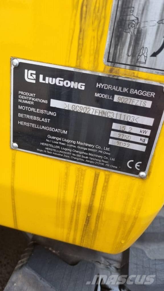 LiuGong 9027 F Minigraafmachines < 7t