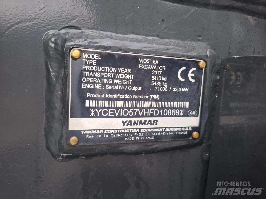 Yanmar Vio 57-6A Minigraafmachines < 7t