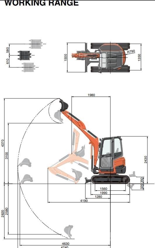 Kubota U 27-4 Minigraafmachines < 7t
