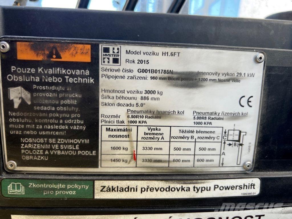 Hyster H 1.6 FT Diesel heftrucks